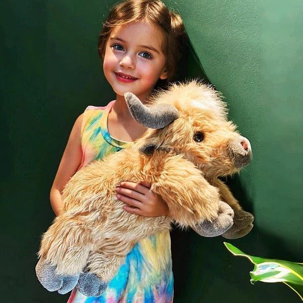 Niedliches Highland Kuh Kuscheltier