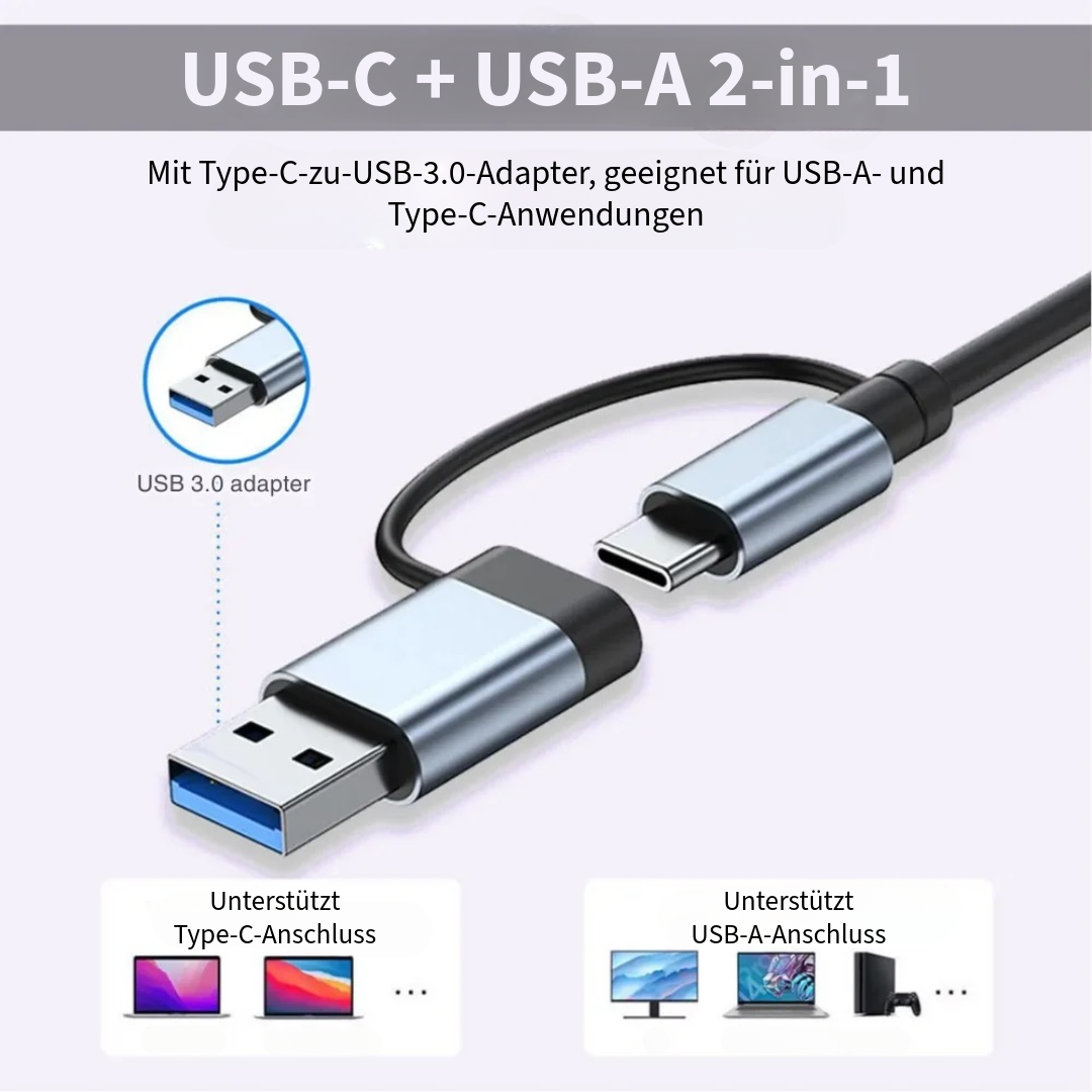 8-in-2 USB-Hub