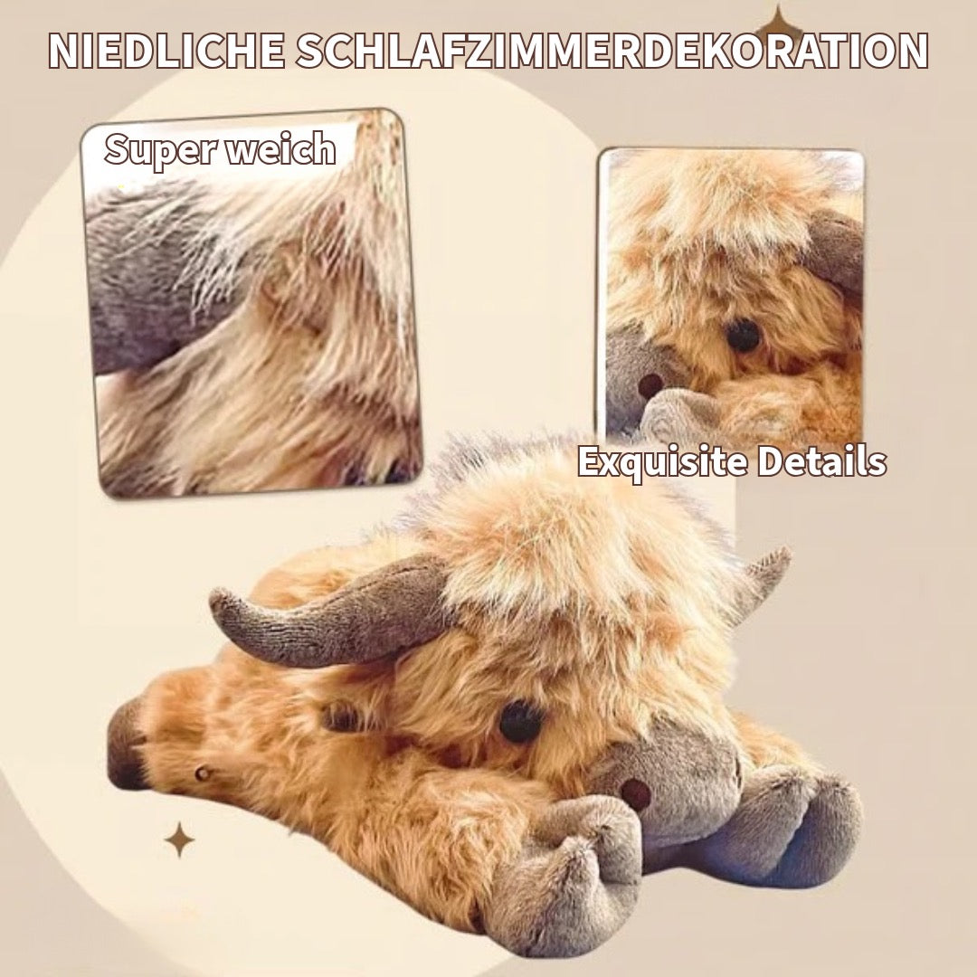 Niedliches Highland Kuh Kuscheltier